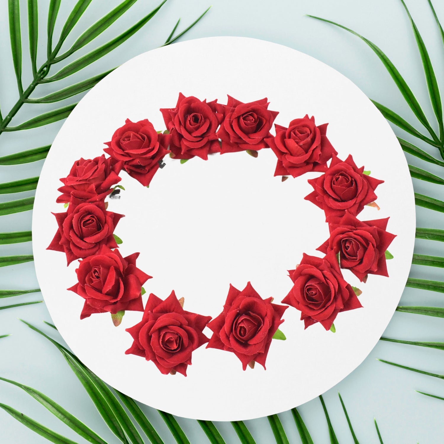 Flower Rose Hair Pin / Clip Velvet Flower Design (12 pcs Set / Red Color Only), Hair accessories Flower Rose Hair Pin / Clip Velvet Flower Design (12 pcs Set / Red Color Only), Hair accessories
